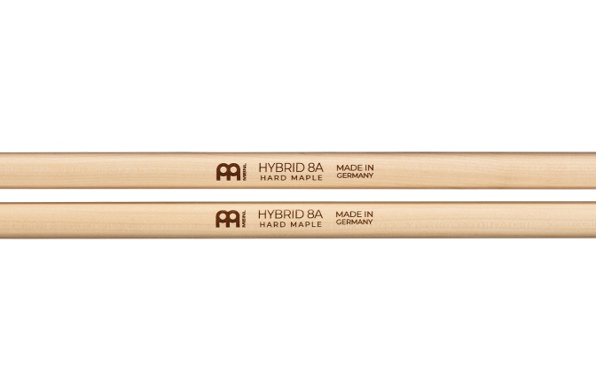 Bețe pentru Tobe Meinl Hybrid 8A Wood Tip Drumstick - Hard Maple
