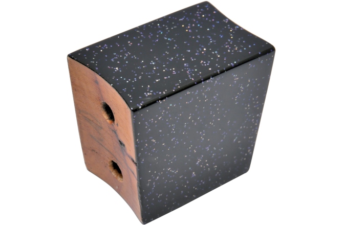 Bloc central Bongo Latin Percussion Middle block Bongo Comfort Curve 7" & 8 1/2" Black Holo Skarkle