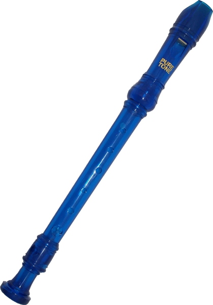 Pure Tone Kids Descant Recorder Blue