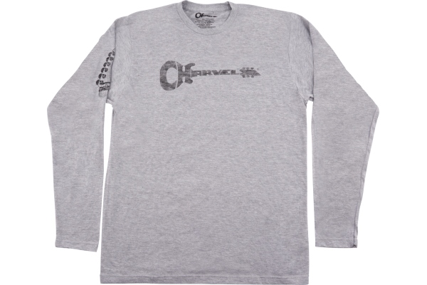Charvel Headstock Long Sleeve T-Shirt Gray XXL Charvel Headstock Long Sleeve T-Shirt Gray XXL