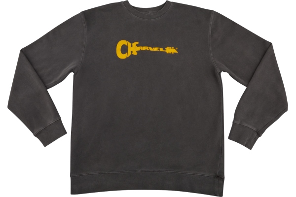 Charvel Logo Sweatshirt Gray and Yellow XXL