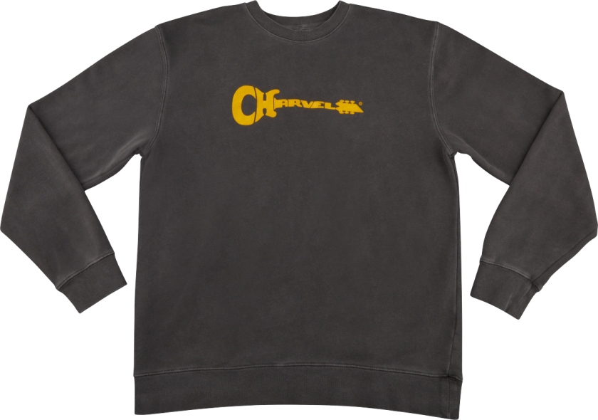 Chauvet Charvel Logo Sweatshirt Gray and Yellow XXL
