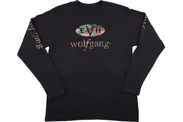 Wolfgang Camo Long Sleeve T-Shirt Black L Wolfgang Camo Long Sleeve T-Shirt Black L