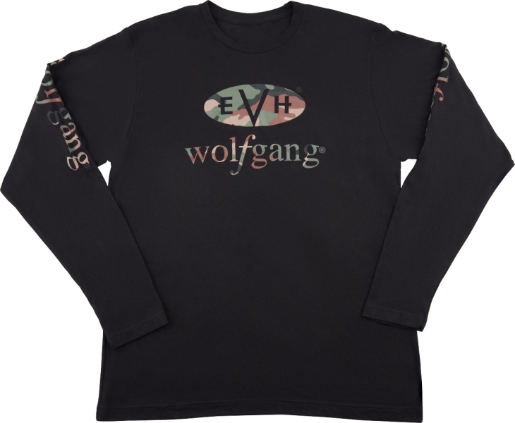 EVH Wolfgang Camo Long Sleeve T-Shirt Black XL