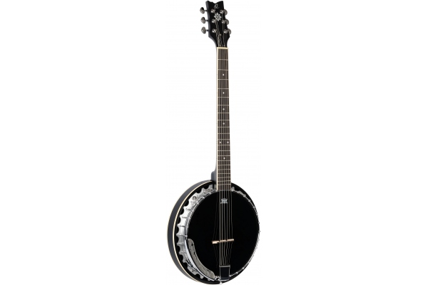 Ortega Banjo Raven Series 6-String inclusive Gigbag - BK - Black