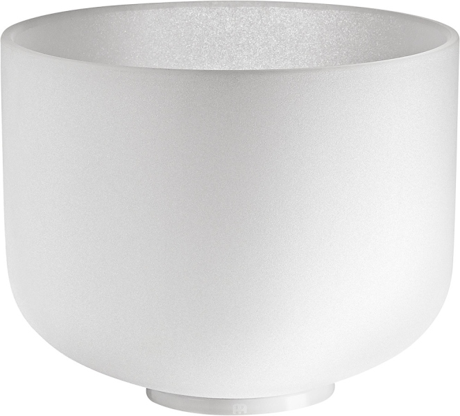 Meinl Sonic Energy Crystal Singing Bowl White-frosted 25 cm F4 Heart Chakra