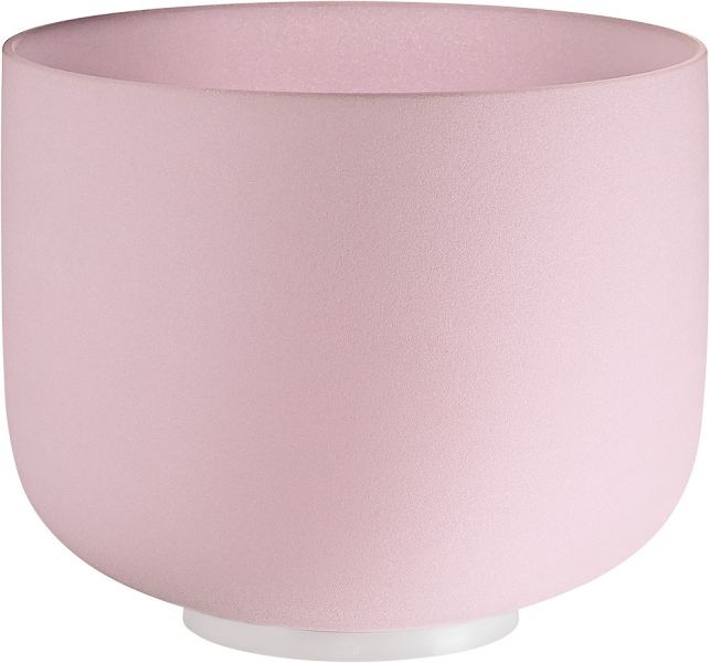Meinl Rose Quartz Crystal Singing Bowl, frosted, 10