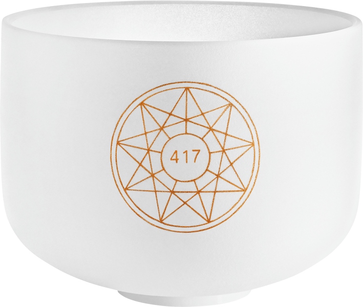 Meinl Solfeggio Crystal Singing Bowl, Re 417 Hz, 10