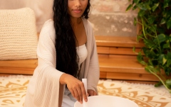 Bol de meditaţie Meinl Solfeggio Crystal Singing Bowl, 174 Hz, 12" / 30 cm