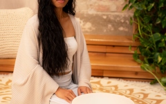 Bol de meditaţie Meinl Solfeggio Crystal Singing Bowl, 174 Hz, 12" / 30 cm