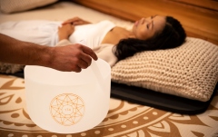 Bol de meditaţie Meinl Solfeggio Crystal Singing Bowl, 174 Hz, 12" / 30 cm