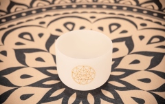 Bol de meditaţie Meinl Solfeggio Crystal Singing Bowl, Mi 528 Hz, 8" / 20 cm, Solarplexus Chakra