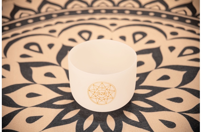 Bol de meditaţie Meinl Solfeggio Crystal Singing Bowl, Mi 528 Hz, 8" / 20 cm, Solarplexus Chakra