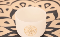 Bol de meditaţie Meinl Solfeggio Crystal Singing Bowl, Mi 528 Hz, 8" / 20 cm, Solarplexus Chakra