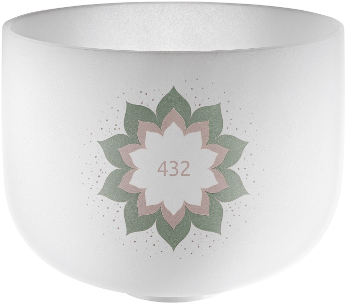 Meinl Sonic Energy 9'' Crystal Singing Bowl, 432 Hz, Lotus Flower