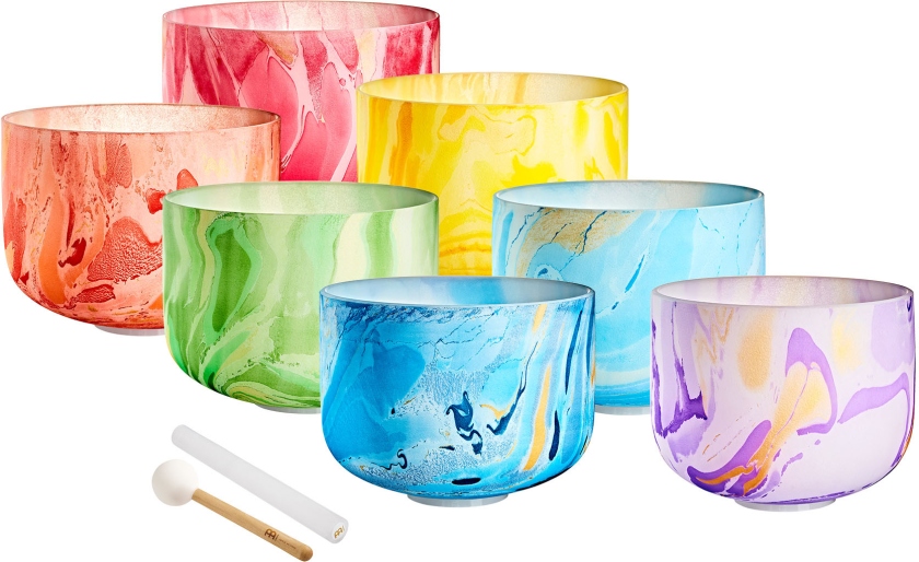 Meinl MC Singing Bowl Chakra Set, Note C4, D4, E4, F4, G4, A4, B4 (432 Hz)