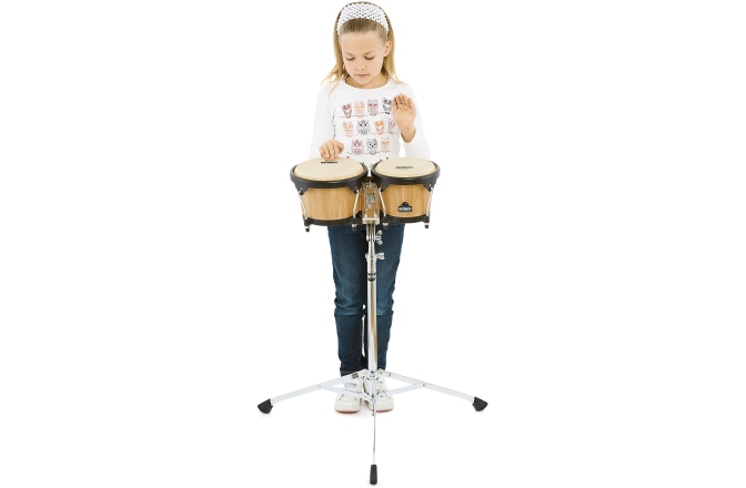 Bongo  Nino Percussion Wood Bongo - Natural/Black