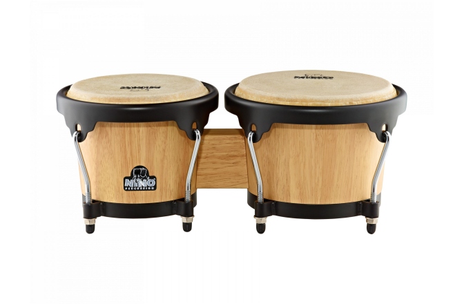 Bongo  Nino Percussion Wood Bongo - Natural/Black