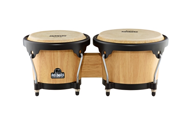 Bongo  Nino Percussion Wood Bongo - Natural/Black