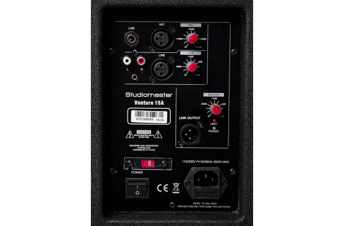 Boxă activă Studiomaster Venture 15A