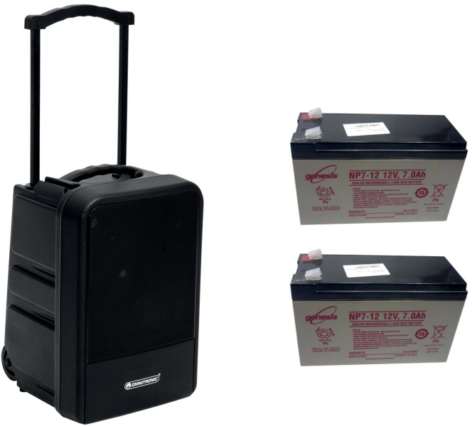 Omnitronic Set MOM-10BT4 Modular wireless PA system + 2x Battery