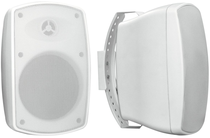boxe de exterior rezistente la umiditate pentru perete Omnitronic OD-5 Wall Speaker 8Ohms white 2x