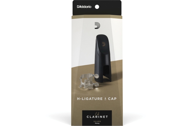 Brățară și Capac de Clarinet Daddario Woodwinds H-Ligature & Cap Eb Clarinet Silver