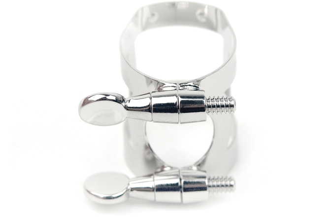 Brăţară şi Capac pentru Saxofon Sopran Daddario Woodwinds Ligature & Cap Soprano Saxophone Nickel