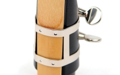 Brăţară şi Capac pentru Saxofon Sopran Daddario Woodwinds Ligature & Cap Soprano Saxophone Nickel