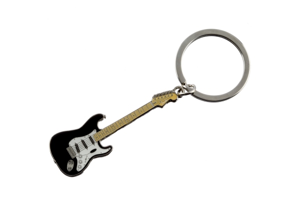 Stratocaster Keychain Black