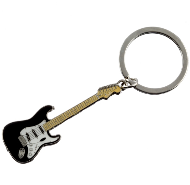 Fender Stratocaster Keychain Black