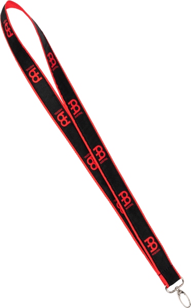 Meinl Black/Red lanyard with red logo