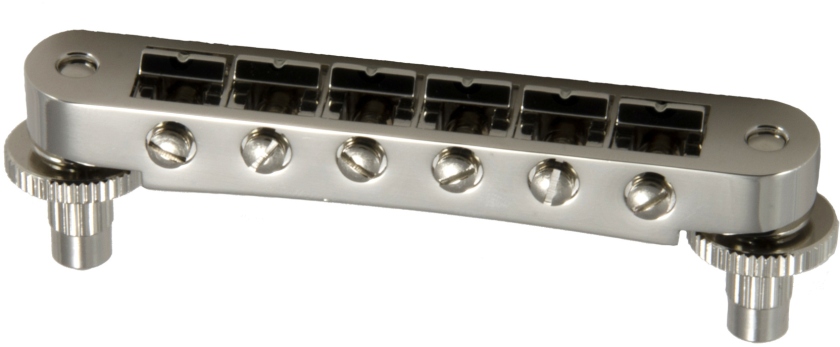 Grover 520N Tune-O-Matic Guitar Bridge (Notched) Nickel