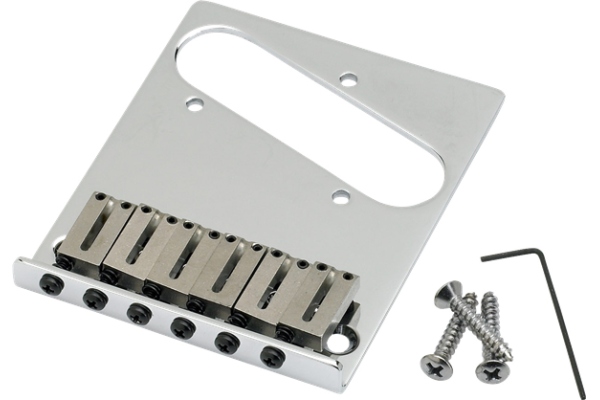 6-Saddle American Series Telecaster Bridge Assembly (Chrome)