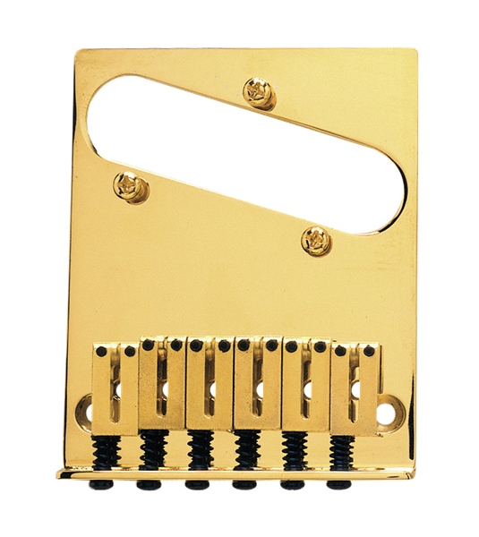 Fender 6-Saddle American Series Telecaster Bridge Assembly (Gold)