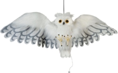 Bufniță Albă Animată Europalms Halloween Snow Owl Animated 80cm