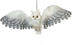 Bufniță Albă Animată Europalms Halloween Snow Owl Animated 80cm