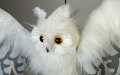 Bufniță Albă Animată Europalms Halloween Snow Owl Animated 80cm