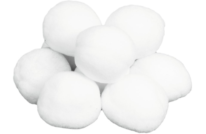 Bulgări de zăpadă Europalms Snowballs, 7,5cm, 10x