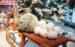 Bulgări de zăpadă Europalms Snowballs, 7,5cm, 10x