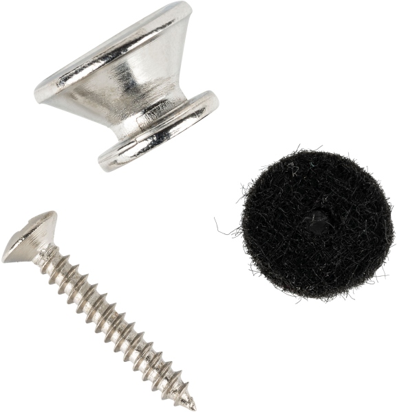 Ortega strap pins (pair) incl. washer & screw - Chrome