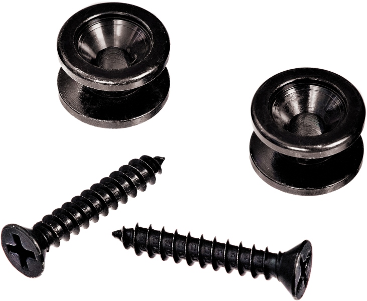 Daddario Brass End Pins - Black