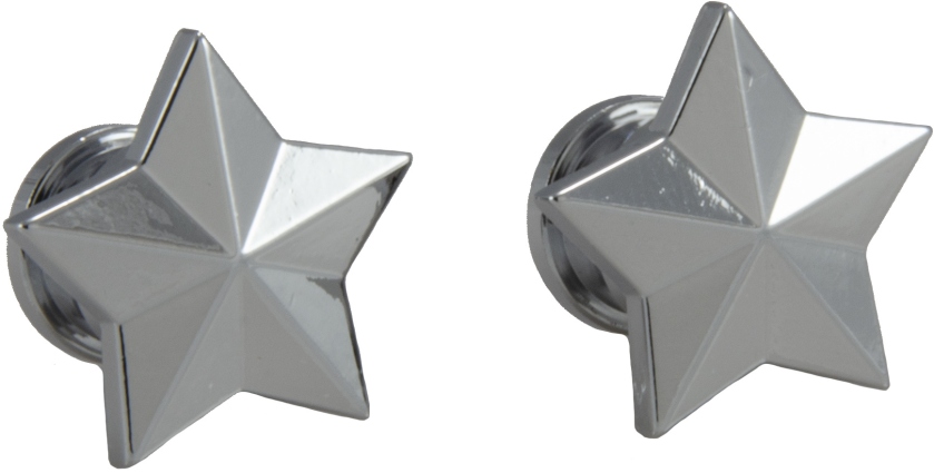 Grover S 630C - Artist Strap Buttons, Star - Chrome