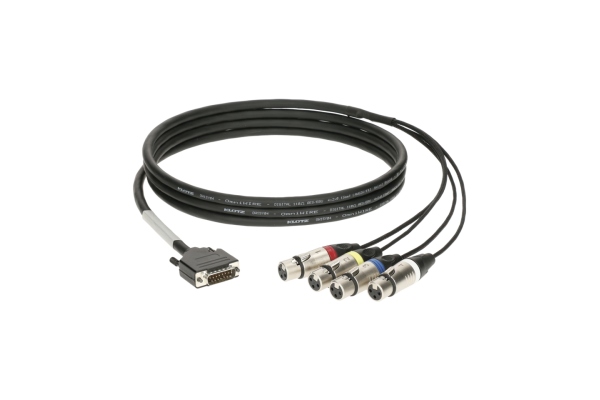 CATLink RACK 4-channel breakout loomD-Sub 15p M - 4x XLR 3p F - 1.5 m