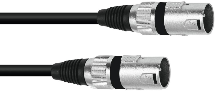 Omnitronic Adaptercable XLR(M)/XLR(M) 0.2m bk