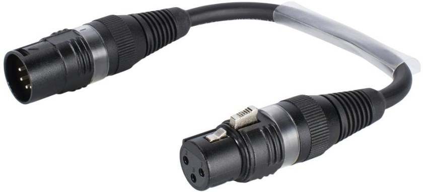 Sommer Cable Adaptercable 3pin XLR(F)/5pin XLR(M)0.15m