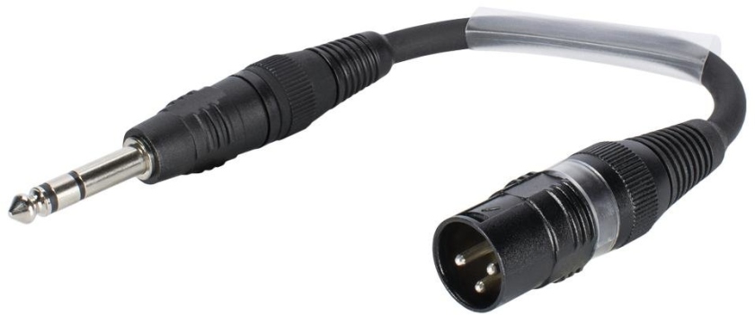 Sommer Cable Adaptercable XLR(M)/Jack stereo 0.15m bk