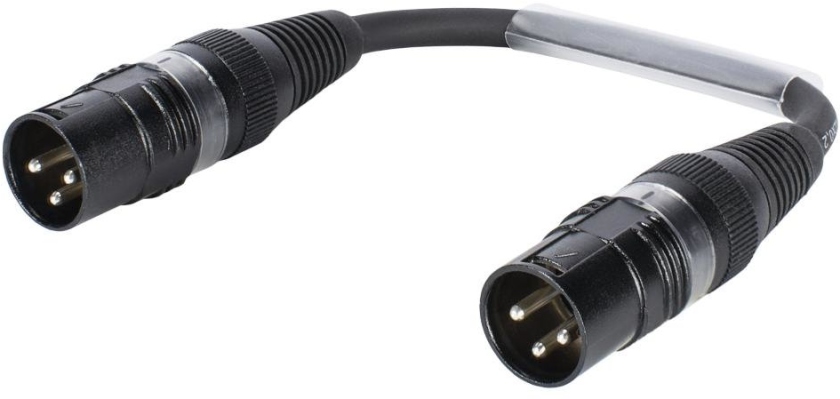 Sommer Cable Adaptercable XLR(M)/XLR(M) 0.15m bk