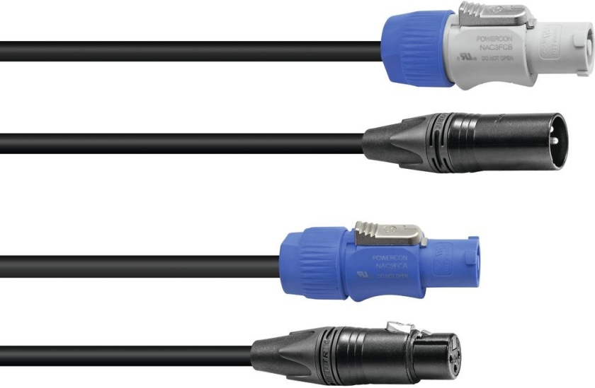 Sommer Combi Cable DMX PowerCon/XLR 10m