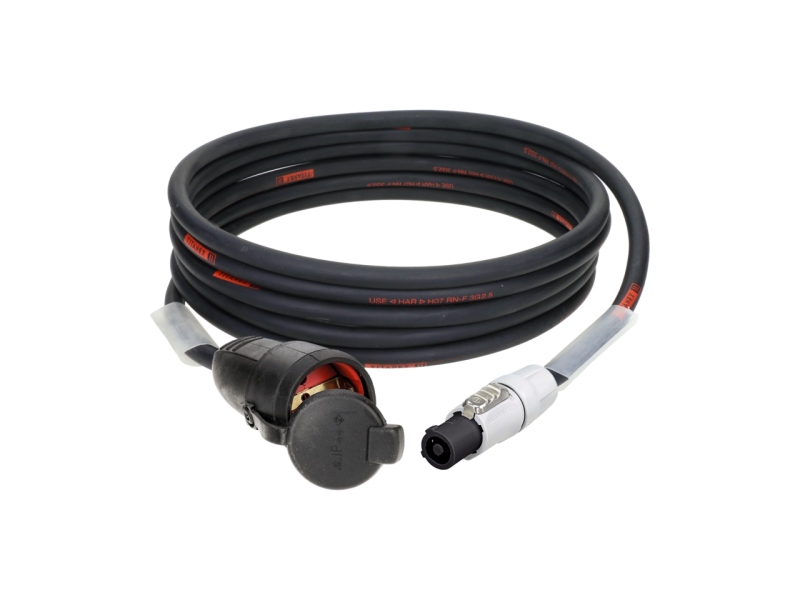 Klotz TITANEX H07RN-F power cable 3G 2.5 mm²powerCON B (NAC3FCB) - Schuko F - 5 m